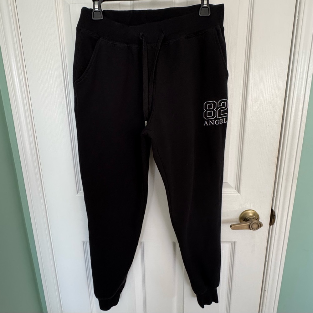Ardene Black 82 Angel Joggers Women's M Y2K Streetwear Athleisure Sweatpants